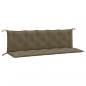 Preview: Gartenbank-Auflagen 2 Stk. Melange Taupe 180x50x7 cm Stoff