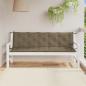 Preview: Gartenbank-Auflagen 2 Stk. Melange Taupe 180x50x7 cm Stoff