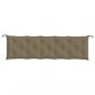 Preview: Gartenbank-Auflagen 2 Stk. Melange Taupe 180x50x7 cm Stoff