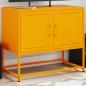 Preview: ARDEBO.de - TV-Schrank Senfgelb 68,5x39x60,5 cm Stahl