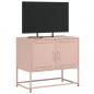 Preview: TV-Schrank Rosa 68,5x39x60,5 cm Stahl