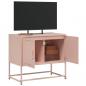 Preview: TV-Schrank Rosa 68,5x39x60,5 cm Stahl