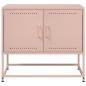 Preview: TV-Schrank Rosa 68,5x39x60,5 cm Stahl