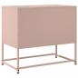 Preview: TV-Schrank Rosa 68,5x39x60,5 cm Stahl