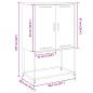 Preview: TV-Schrank Anthrazit 68x39x60,5 cm Stahl