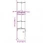 Preview: Tomatenkäfige mit Pflanzsäcken 4 Stk. 154 cm Stahl und PP