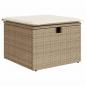 Preview: 7-tlg. Garten-Sofagarnitur mit Kissen Beige Poly Rattan