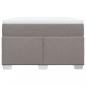 Preview: Boxspringbett mit Matratze Taupe 120x200 cm Stoff