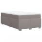 Preview: Boxspringbett mit Matratze Taupe 120x200 cm Stoff