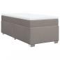 Preview: Boxspringbett mit Matratze Taupe 90x200 cm Stoff