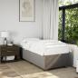 Preview: Boxspringbett mit Matratze Taupe 90x200 cm Stoff