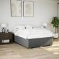 Preview: Boxspringbett mit Matratze Dunkelgrau 140x200 cm Stoff