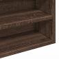 Preview: Vitrinenschrank Braun Eichen-Optik 100x15x58 cm Holzwerkstoff