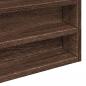 Preview: Vitrinenschrank Braun Eichen-Optik 100x8,5x75 cm Holzwerkstoff