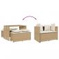 Preview: 3-tlg. Garten-Essgruppe mit Kissen Beige Poly Rattan