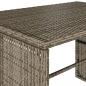 Preview: 3-tlg. Garten-Essgruppe mit Kissen Grau Poly Rattan