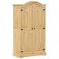 Preview: Kleiderschrank Corona 102x52x186 cm Massivholz Kiefer