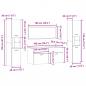 Preview: 4-tlg. Badmöbel-Set Hochglanz-Weiß Holzwerkstoff