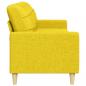 Preview: 3-Sitzer-Sofa Hellgelb 210 cm Stoff