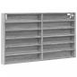 Preview: Vitrinenschrank Grau Sonoma 100x8,5x58 cm Holzwerkstoff