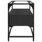 Preview: TV-Schrank mit Glasplatte Schwarz 80x35x51 cm Holzwerkstoff