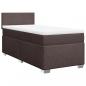 Preview: Boxspringbett mit Matratze Dunkelbraun 80x200 cm Stoff