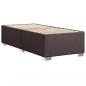 Preview: Boxspringbett mit Matratze Dunkelbraun 80x200 cm Stoff