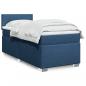 Preview: ARDEBO.de - Boxspringbett mit Matratze Blau 90x200 cm Stoff