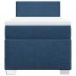 Preview: Boxspringbett mit Matratze Blau 90x200 cm Stoff