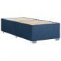 Preview: Boxspringbett mit Matratze Blau 90x200 cm Stoff