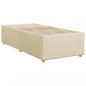 Preview: Boxspringbett mit Matratze Creme 80x200 cm Stoff