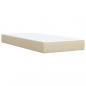 Preview: Boxspringbett mit Matratze Creme 80x200 cm Stoff