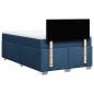 Preview: Boxspringbett mit Matratze Blau 120x200 cm Stoff