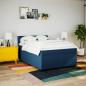 Preview: Boxspringbett mit Matratze Blau 160x200 cm Stoff