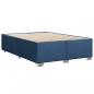 Preview: Boxspringbett mit Matratze Blau 160x200 cm Stoff