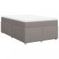 Preview: Boxspringbett mit Matratze Taupe 120x200 cm Stoff