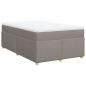 Preview: Boxspringbett mit Matratze Taupe 120x200 cm Stoff