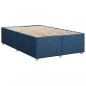 Preview: Boxspringbett mit Matratze Blau 120x200 cm Stoff