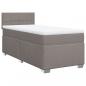 Preview: Boxspringbett mit Matratze Taupe 100x200 cm Stoff