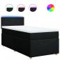 Preview: Boxspringbett mit Matratze Schwarz 90x190 cm Stoff