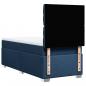 Preview: Boxspringbett mit Matratze Blau 90x200 cm Stoff