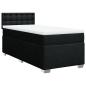 Preview: Boxspringbett mit Matratze Schwarz 90x200 cm Stoff