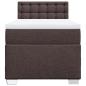 Preview: Boxspringbett mit Matratze Dunkelbraun 80x200 cm Stoff