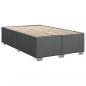 Preview: Boxspringbett mit Matratze Dunkelgrau 90x200 cm Stoff