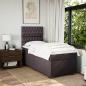 Preview: Boxspringbett mit Matratze Dunkelbraun 80x200 cm Stoff