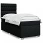 Preview: ARDEBO.de - Boxspringbett mit Matratze Schwarz 90x190 cm Stoff