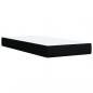 Preview: Boxspringbett mit Matratze Schwarz 90x190 cm Stoff