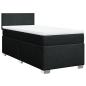 Preview: Boxspringbett mit Matratze Schwarz 90x200 cm Stoff