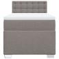 Preview: Boxspringbett mit Matratze Taupe 100x200 cm Stoff