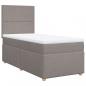 Preview: Boxspringbett mit Matratze Taupe 100x200 cm Stoff